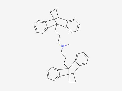 3-(9,10-ethanoanthracen-9(10H)-yl)-N-[3-(9,10-ethanoanthracen-9(10H)-yl)propyl]-N-methylpropan-1-amine Structure