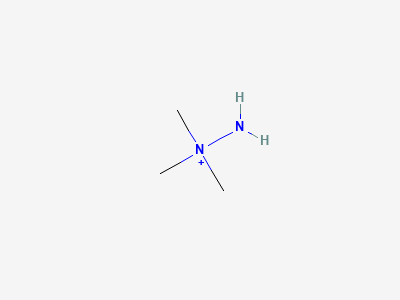 1,1,1-trimethylhydrazin-1-ium Structure