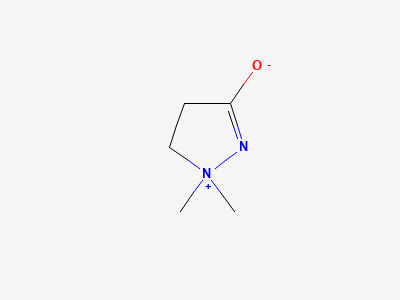 1,1-dimethyl-4,5-dihydro-1H-pyrazol-1-ium-3-olate Structure
