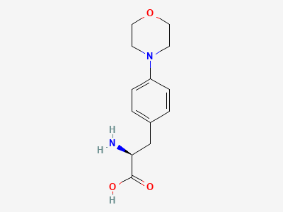 4-morpholin-4-yl-L-phenylalanine Structure