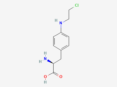 4-[(2-chloroethyl)amino]-L-phenylalanine Structure