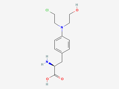 4-[(2-chloroethyl)(2-hydroxyethyl)amino]-L-phenylalanine Structure