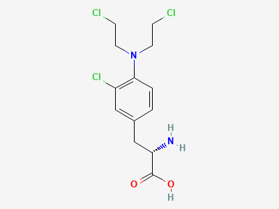 4-[bis(2-chloroethyl)amino]-3-chloro-L-phenylalanine (3-chloromelphalan) Structure