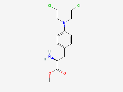 Methyl 4-[bis(2-chloroethyl)amino]-L-phenylalaninate Structure