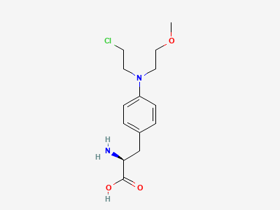 4-[(2-chloroethyl)(2-methoxyethyl)amino]-L-phenylalanine Structure