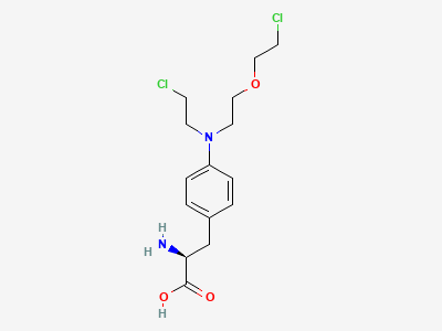 4-[[2-(2-chloroethoxy)ethyl](2-chloroethyl)amino]-L-phenylalanine Structure