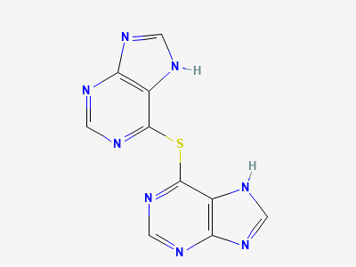 6,6'-sulfanediyldi-7H-purine Structure