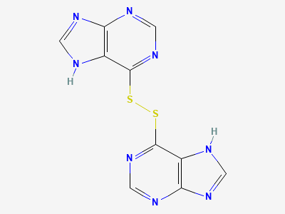 6,6'-disulfanediyldi-7H-purine Structure
