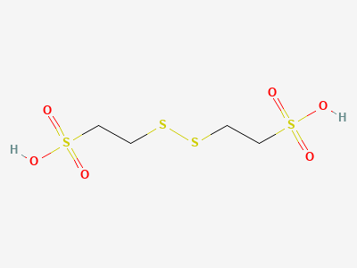 2,2'-(disulfanediyl)bis(ethanesulfonic acid) Structure