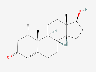 17β-hydroxy-1α-methylandrost-4-en-3-one Structure
