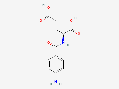 (2S)-2-[(4-aminobenzoyl)amino]pentanedioic acid Structure
