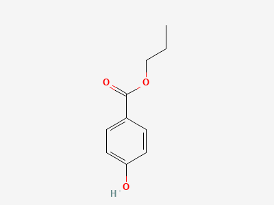 Propyl 4-hydroxybenzoate (propyl parahydroxybenzoate) Structure