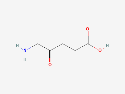 5-amino-4-oxopentanoic acid (5-aminolevulinic acid) Structure