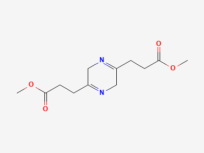 Dimethyl 3,3'-(3,6-dihydropyrazine-2,5-diyl)dipropanoate Structure