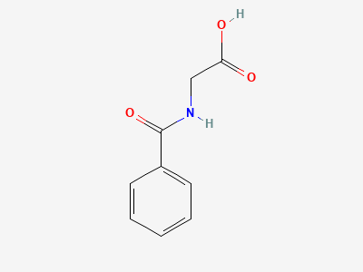 Benzamidoacetic acid (hippuric acid) Structure