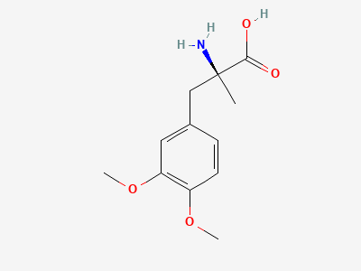 (2S)-2-amino-3-(3,4-dimethoxyphenyl)-2-methylpropanoic acid Structure