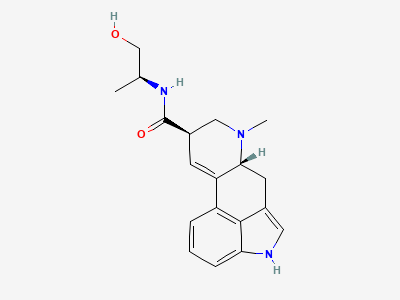 (6aR,9R)-N-[(1S)-2-hydroxy-1-methylethyl]-7-methyl-4,6,6a,7,8,9-hexahydroindolo[4,3-fg]quinoline-9-carboxamide (ergometrine) Structure