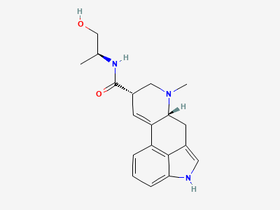 (6aR,9S)-N-[(1S)-2-hydroxy-1-methylethyl]-7-methyl-4,6,6a,7,8,9-hexahydroindolo[4,3-fg]quinoline-9-carboxamide (ergometrinine) Structure