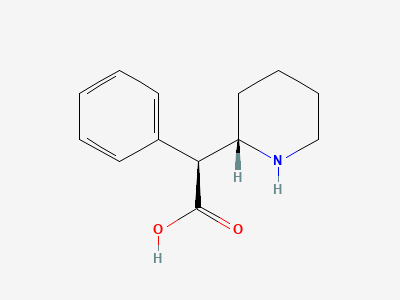 (2RS)-phenyl[(2RS)-piperidin-2-yl]acetic acid Structure