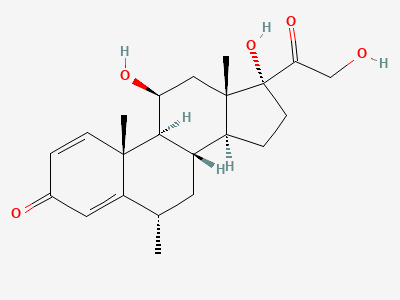 11β,17,21-trihydroxy-6α-methylpregna-1,4-diene-3,20-dione (methylprednisolone) Structure