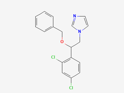 1-[(2RS)-2-(benzyloxy)-2-(2,4-dichlorophenyl)ethyl]-1H-imidazole Structure