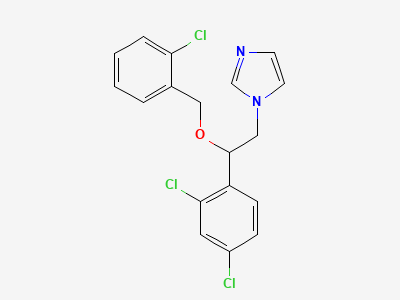 1-[(2RS)-2-[[(2-chlorophenyl)methyl]oxy]-2-(2,4-dichlorophenyl)ethyl]-1H-imidazole Structure