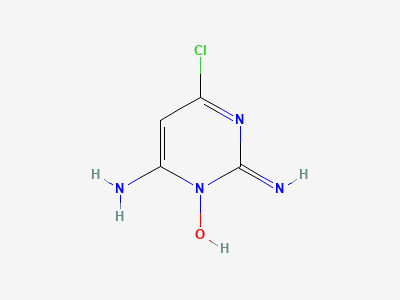 6-chloropyrimidine-2,4-diamine 3-oxide Structure