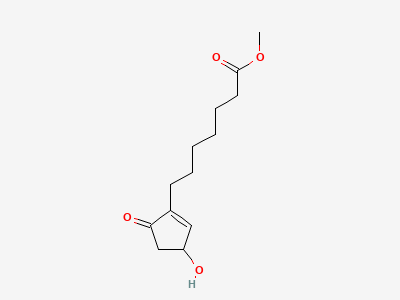 Methyl 7-[(3RS)-3-hydroxy-5-oxocyclopent-1-enyl]heptanoate Structure