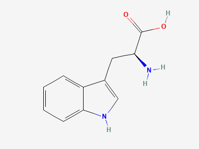 (S)-2-amino-3-(1H-indol-3-yl)propanoic acid (tryptophan) Structure
