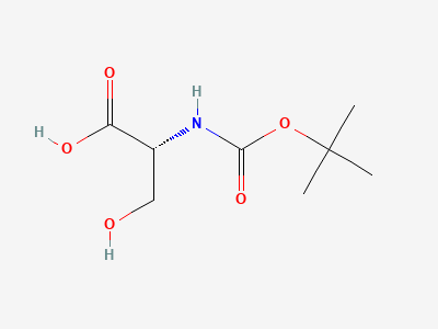 N-BOC-D-Serine Structure