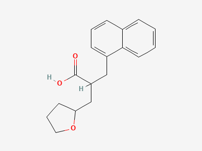 2-[(naphthalen-1-yl)methyl]-3-(tetrahydrofuran-2-yl)propanoic acid Structure
