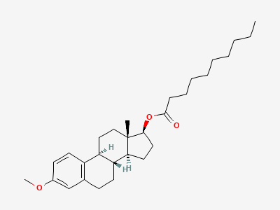 3-methoxyestra-1,3,5(10)-trien-17β-yl decanoate Structure