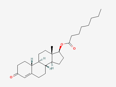 3-oxoestr-4-en-17β-yl octanoate Structure