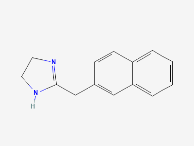 2-(naphthalen-2-ylmethyl)-4,5-dihydro-1H-imidazole (β-naphazoline) Structure