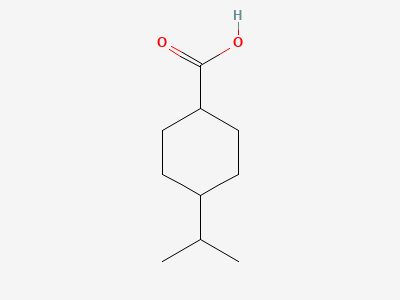 Trans-4-(1-methylethyl)cyclohexanecarboxylic acid Structure
