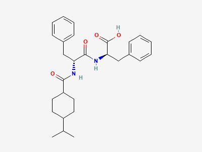 N-[[trans-4-(1-methylethyl)cyclohexyl]carbonyl]-D-phenylalanyl-D-phenylalanine Structure