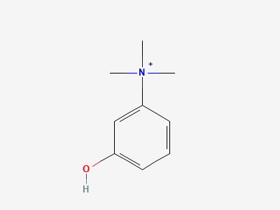3-hydroxy-N,N,N-trimethylanilinium Structure