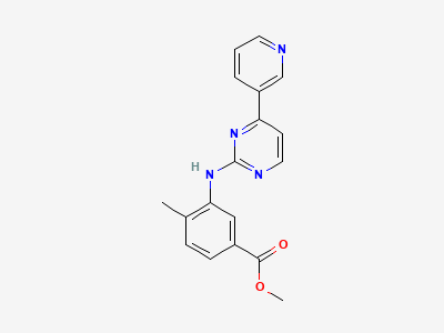 Methyl 4-methyl-3-[[4-(pyridin-3-yl)pyrimidin-2-yl]amino]benzoate Structure