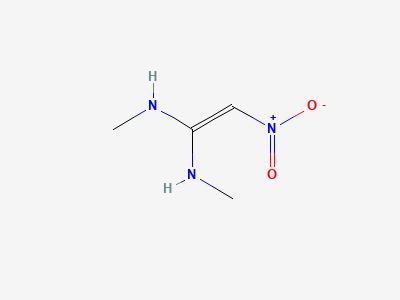 N,N'-dimethyl-2-nitroethene-1,1-diamine Structure