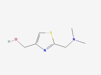[2-[(dimethylamino)methyl]thiazol-4-yl]methanol Structure