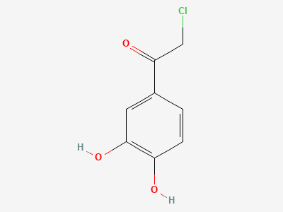 2-chloro-1-(3,4-dihydroxyphenyl)ethanone Structure