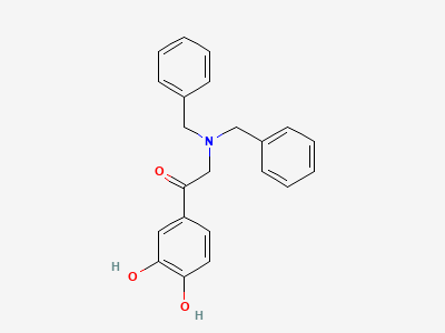 2-(dibenzylamino)-1-(3,4-dihydroxyphenyl)ethanone Structure