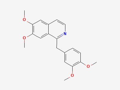 1-(3,4-dimethoxybenzyl)-6,7-dimethoxyisoquinoline (papaverine) Structure