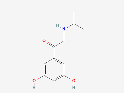 1-(3,5-dihydroxyphenyl)-2-[(1-methylethyl)amino]-ethanone Structure