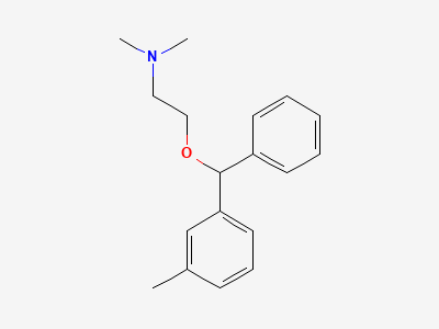 (RS)-N,N-dimethyl-2-[(3-methylphenyl)phenylmethoxy]-ethanamine (meta-methylbenzyl isomer) Structure