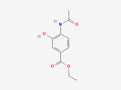 Ethyl 4-acetamido-3-hydroxybenzoate Structure