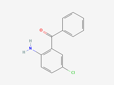(2-amino-5-chlorophenyl)phenylmethanone Structure