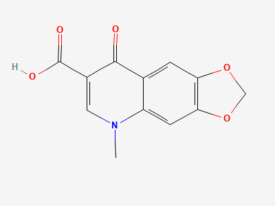 5-methyl-8-oxo-5,8-dihydro-1,3-dioxolo-[4,5-g]quinoline-7-carboxylic acid Structure