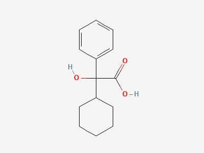 (RS)-cyclohexyl(hydroxy)phenylacetic acid (cyclohexylphenylglycolic acid) Structure
