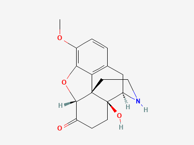 4,5α-epoxy-14-hydroxy-3-methoxymorphinan-6-one (noroxycodone) Structure
